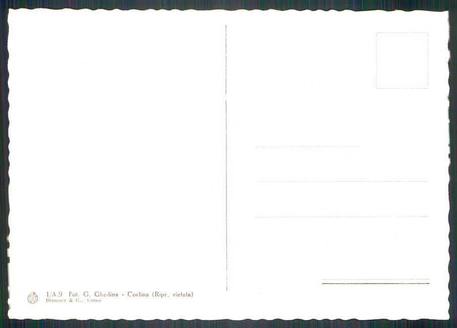Belluno Cortina Monte Cristallo FG cartolina MZ5280 – retro