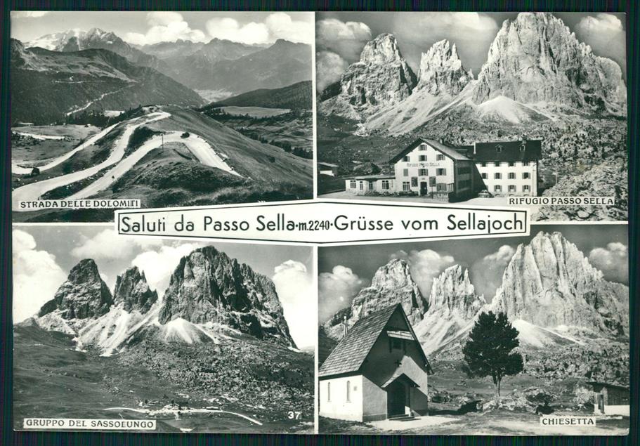 Bolzano Passo Sella Saluti da Cai Foto FG cartolina MZ5302 – fronte