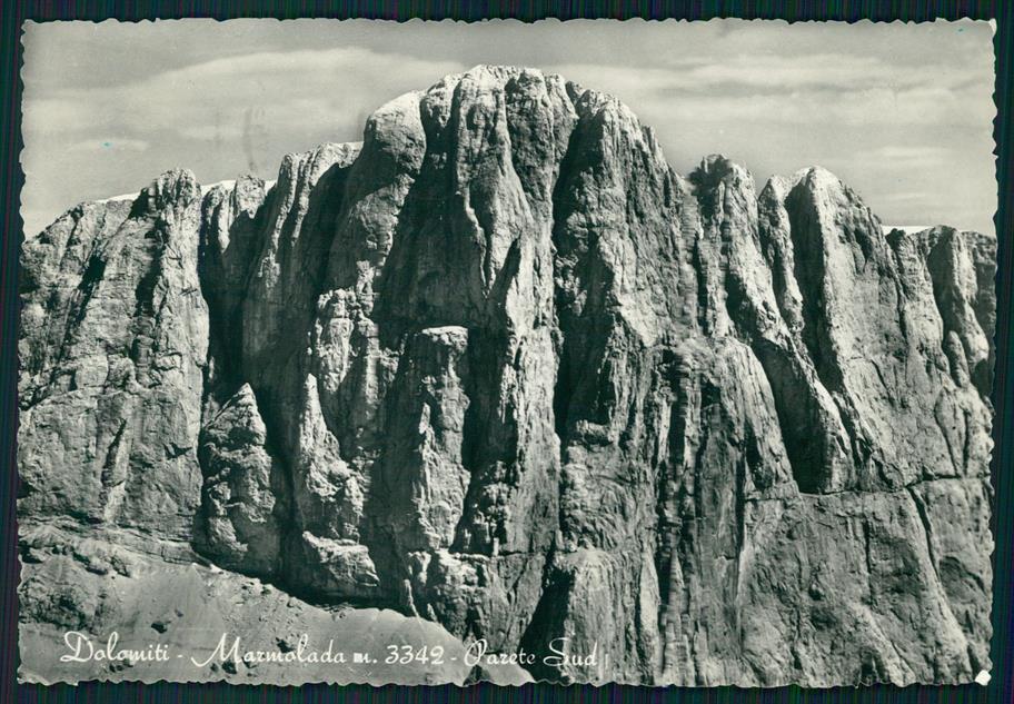Trento Canazei Marmolada Parete Sud Foto FG cartolina MZ5307 – fronte