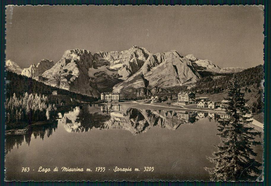 Belluno Cortina Sorapis Lago di Misurina FG cartolina MZ5317 – fronte
