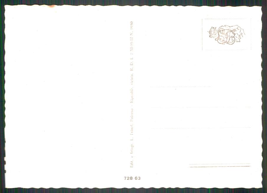 Bolzano Il Catinaccio Rosengarten FG cartolina MZ5322 – retro
