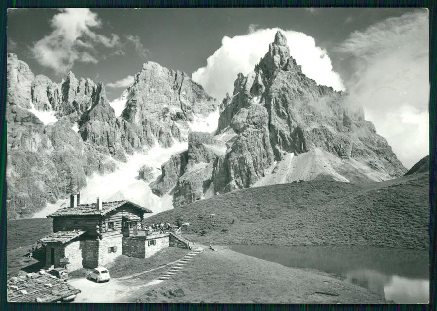 Trento Passo Rolle Baita Segantini Gruppo delle Pale Foto FG cartolina MZ5333 – fronte