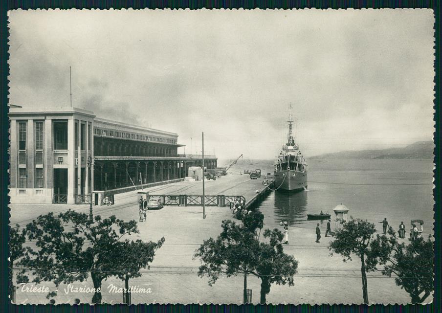 Trieste città Stazione Marittima Nave Foto FG cartolina MZ5339 – fronte