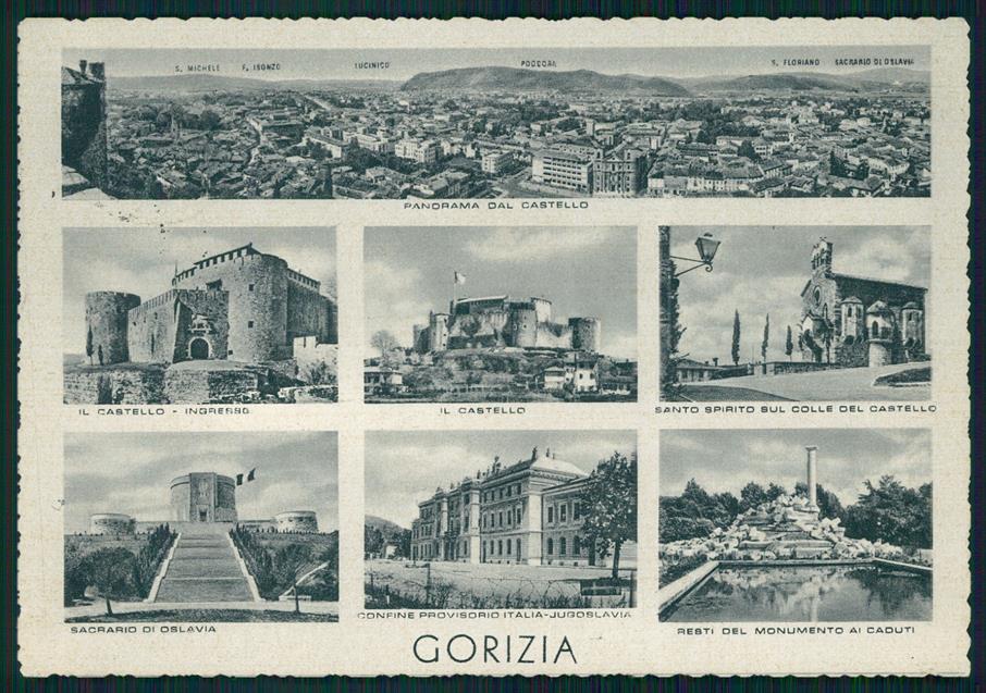 Gorizia città Mappa FG cartolina MZ5344 – fronte