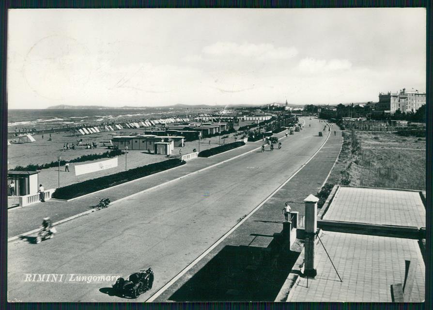 Rimini città Lungomare Auto Foto FG cartolina MZ5351 – fronte