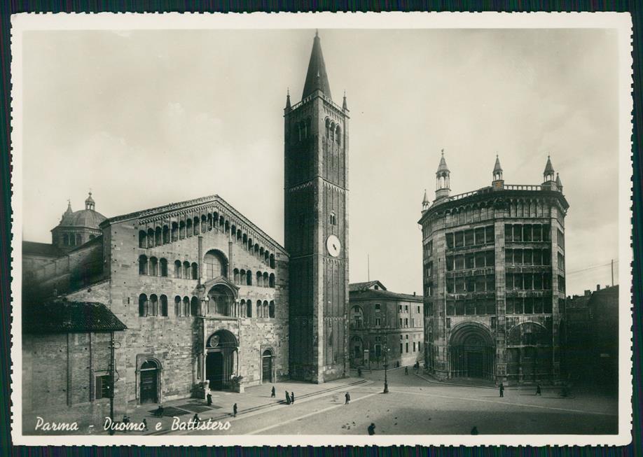 Parma città Duomo e Battistero Foto FG cartolina MZ5359 – fronte