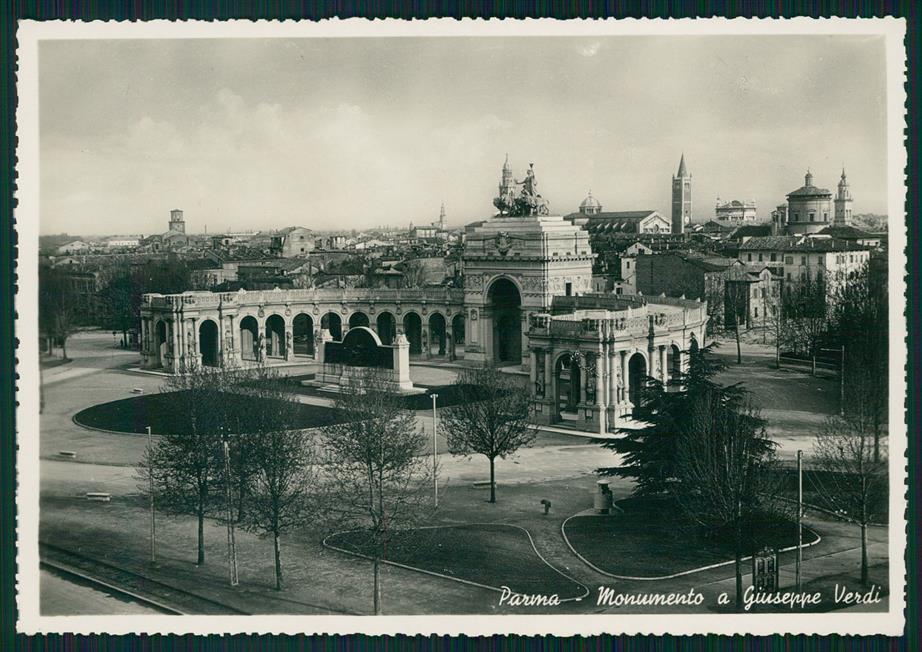 Parma città Monumento Giuseppe Verdi Foto FG cartolina MZ5360 – fronte