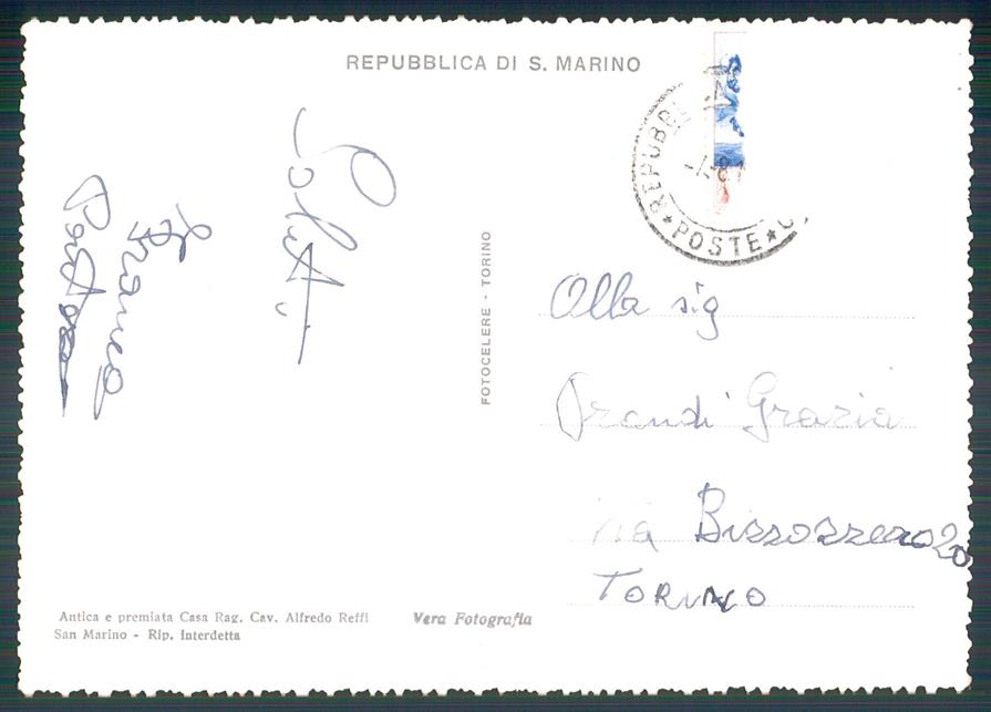 Rimini Repubblica di San Marino Palazzo Governativo Foto FG cartolina MZ5368 – retro