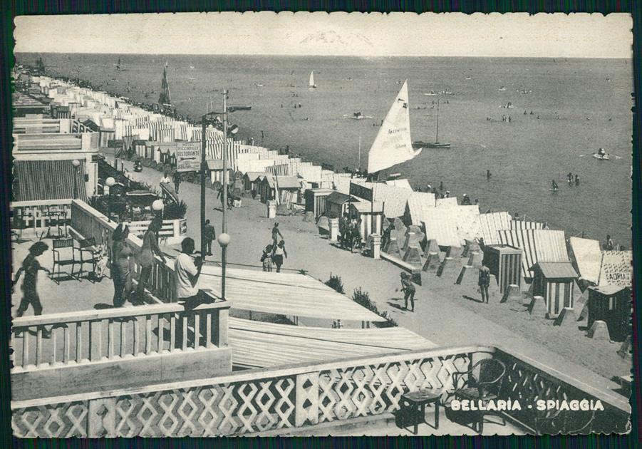 Rimini Bellaria Spiaggia FG cartolina MZ5371 – fronte