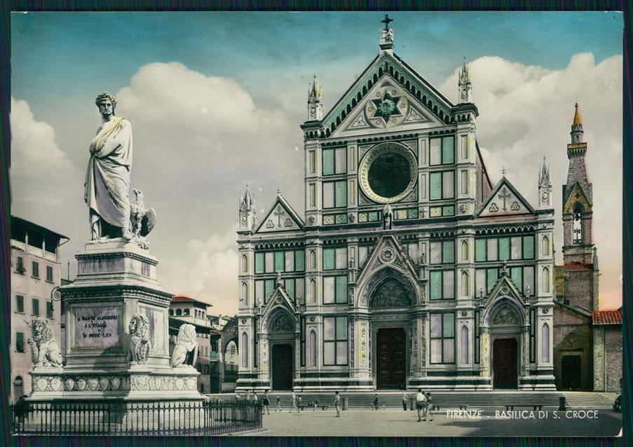 Firenze città Basilica Santa Croce Foto FG cartolina MZ5398 – fronte