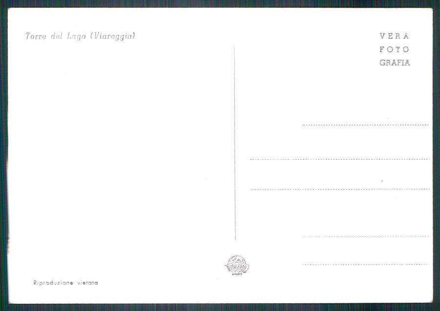 Lucca Viareggio Torre del Lago Anatre Barca Foto FG cartolina MZ5427 – retro