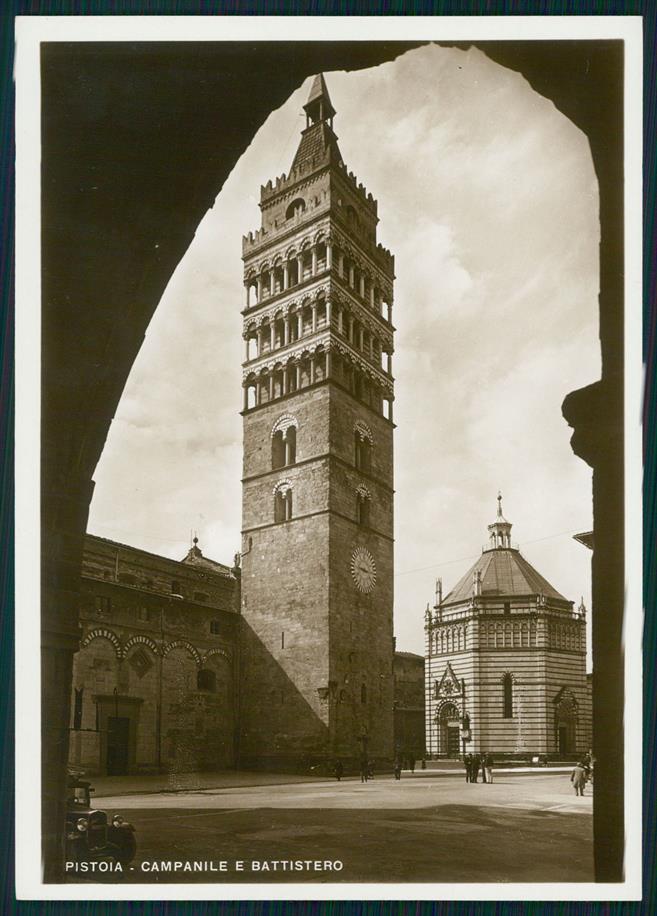 Pistoia città Campanile e Battistero Foto FG cartolina MZ5430 – fronte