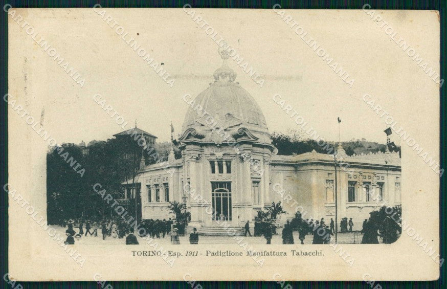 Torino Città Esposizione Padiglione Manifattura Tabacchi cartolina MZ5456 – fronte