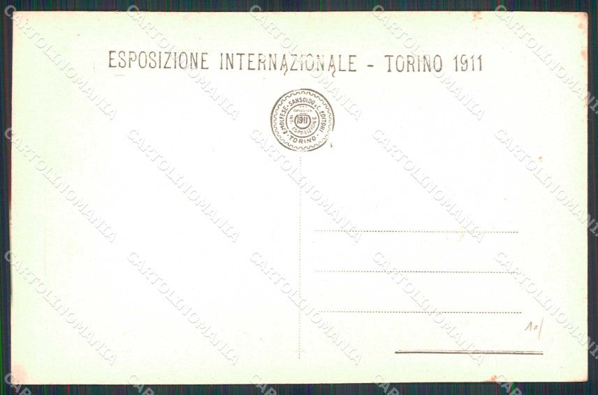 Torino Città Esposizione Padiglione Città di Parigi cartolina MZ5460 – retro