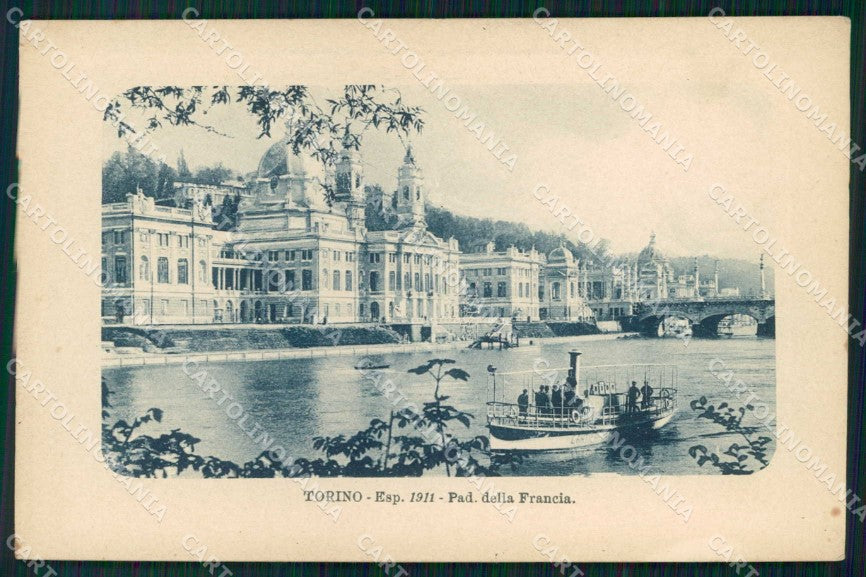 Torino Città Esposizione Padiglione Francia Vaporino cartolina MZ5464 – fronte