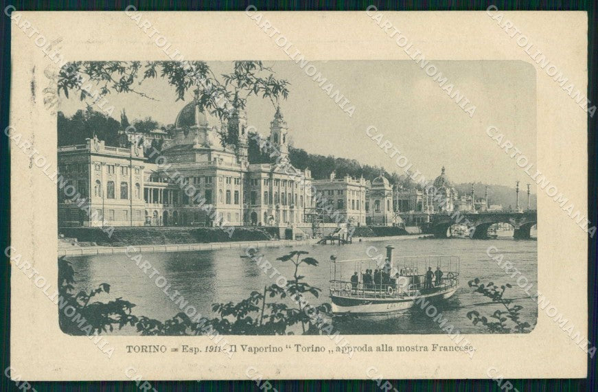 Torino Città Esposizione Padiglione Francia Vaporino cartolina MZ5465 – fronte