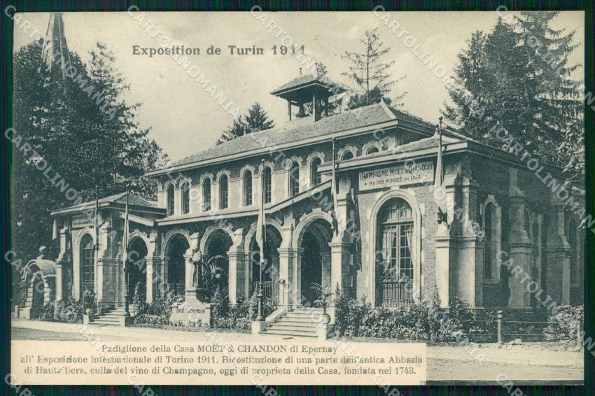 Torino Città Esposizione Padiglione Casa Moet & Chandon cartolina MZ5480 – fronte