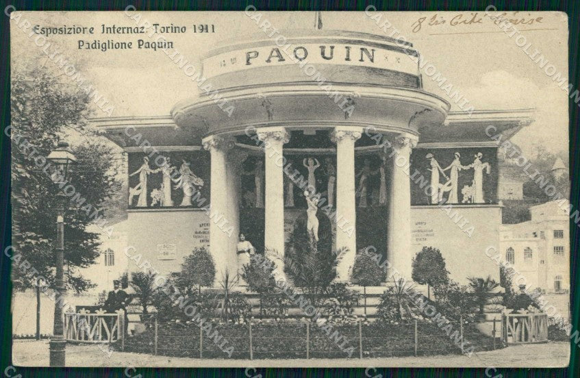 Torino Città Esposizione Padiglione Paquin cartolina MZ5491 – fronte