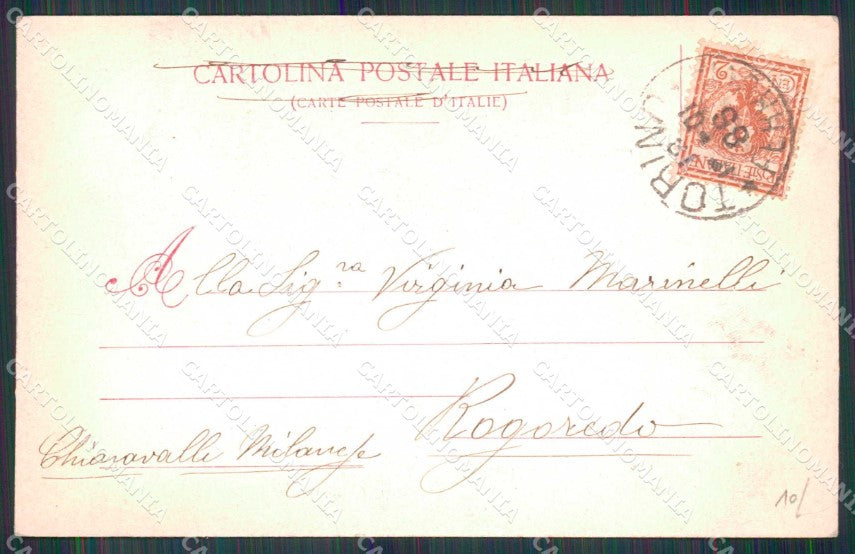 Torino Città Tempio Valdese Modiano 3104 cartolina MZ5494 – retro