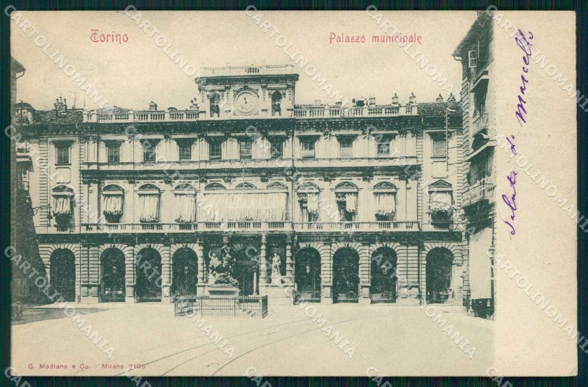 Torino Città Palazzo Municipale Modiano 3105 cartolina MZ5517 – fronte