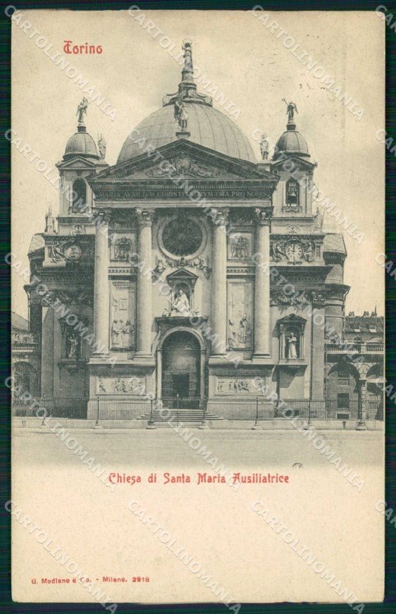 Torino Città Chiesa Santa Maria Ausiliatrice Modiano 2918 cartolina MZ5529 – fronte