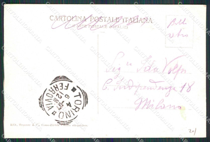 Torino Città Monumento Ricordo Spedizione Crimea Brunner 4560 cartolina MZ5534 – retro