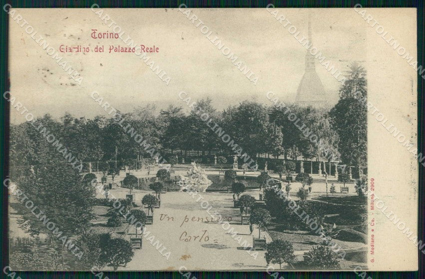 Torino Città Giardino Palazzo Reale Modiano 2909 cartolina MZ5540 – fronte