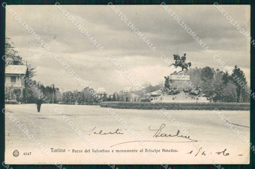 Torino Città Parco Valentino Principe Amedeo Brunner 4547 cartolina MZ5542 – fronte