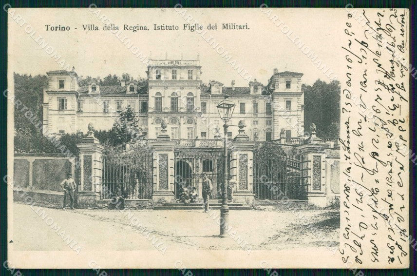Torino Città Villa Regina Istituto Figlie Militari PIEGHINA cartolina MZ5548 – fronte