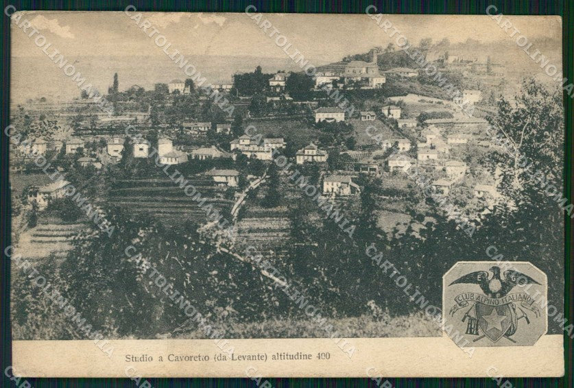 Torino Città Studio a Cavoretto da Levante Genta ABRASA cartolina MZ5557 – fronte