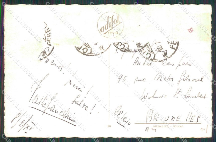 Torino Città Via Pietro Micca Tram Torre Littoria cartolina MZ5562 – retro