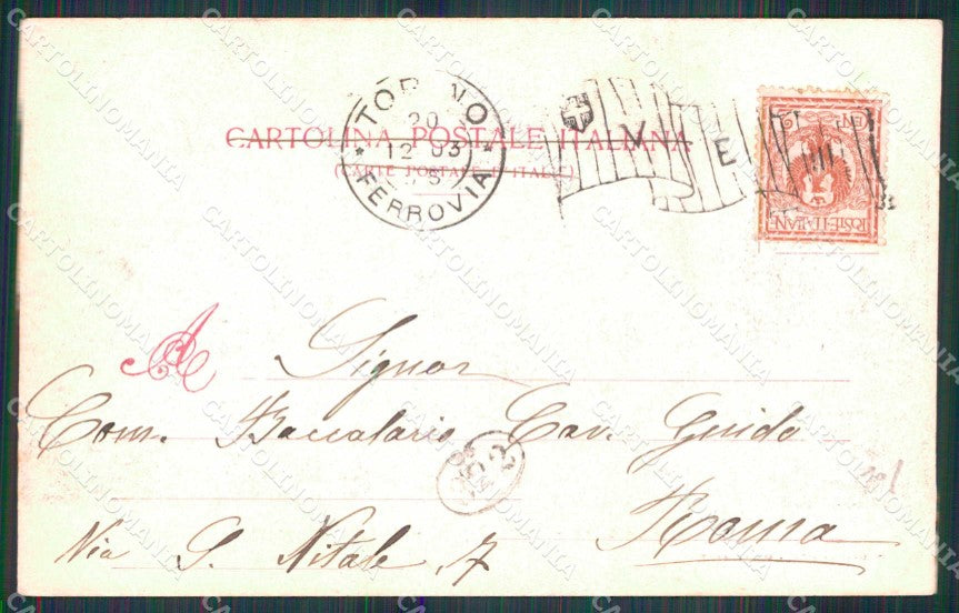 Torino Città Monte dei Cappuccini Ponte Ferro Modiano 6607 cartolina MZ5564 – retro