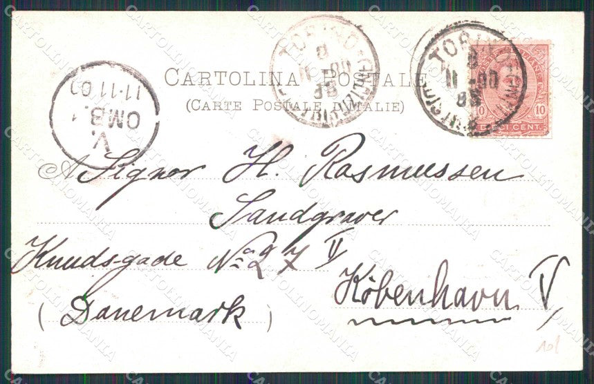 Torino Città Piazza Chiesa Gran Madre di Dio Kunzli 2601 cartolina MZ5569 – retro