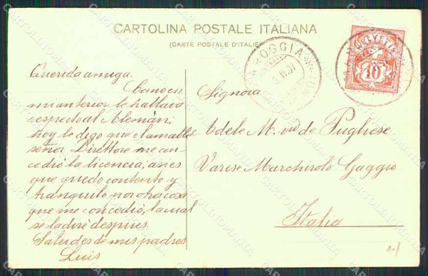 Torino Città Veduta da Palazzo Madama Tram Modiano 2437 cartolina MZ5572 – retro