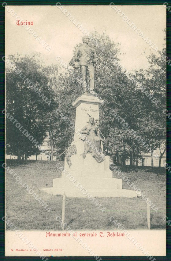 Torino Città Monumento al Generale Robilant Modiano 3578 cartolina MZ5574 – fronte