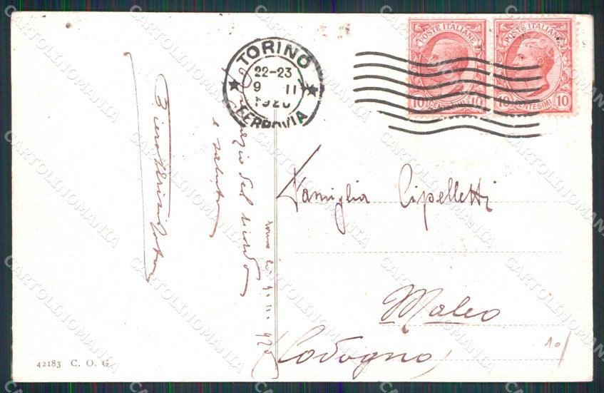 Torino Città Villa Regina Istituto Figlie Militari cartolina MZ5580 – retro