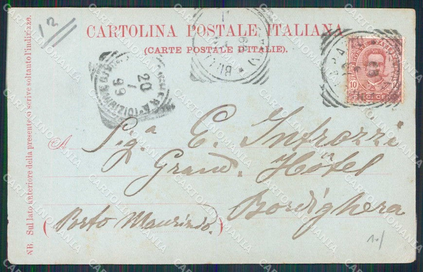 Torino Città Ricordo di Castello Chiaro di Luna STRAPPINO cartolina MZ5584 – retro