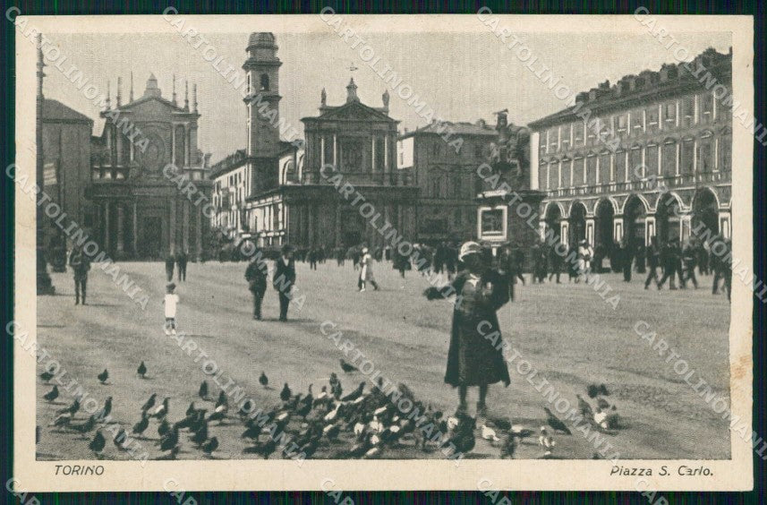 Torino Città Piazza San Carlo cartolina MZ5586 – fronte