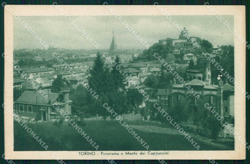 Torino Città Veduta Generale Monte Cappuccini cartolina MZ5590 – fronte