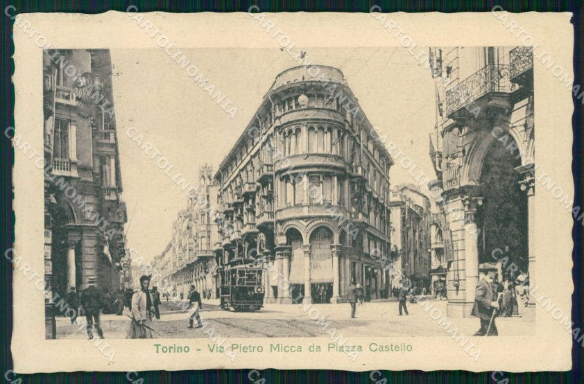 Torino Città Via Pietro Micca Tram Modiano 12721 cartolina MZ5592 – fronte