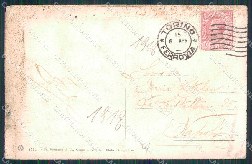 Torino Città Corso Siccardi Brunner 4762 ABRASA cartolina MZ5594 – retro
