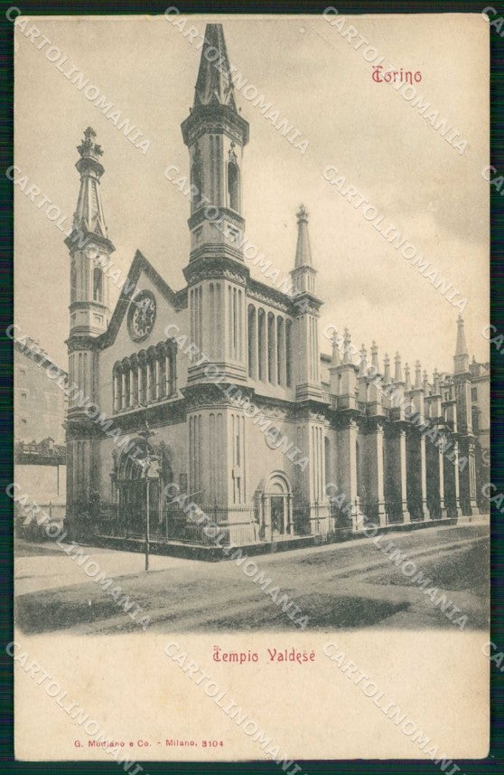 Torino Città Tempio Valdese Modiano 3104 cartolina MZ5598 – fronte