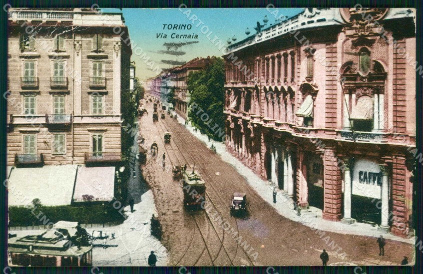 Torino Città Via Cernaia Tram cartolina MZ5613 – fronte