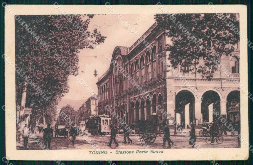 Torino Città Stazione Porta Nuova Tram cartolina MZ5619 – fronte