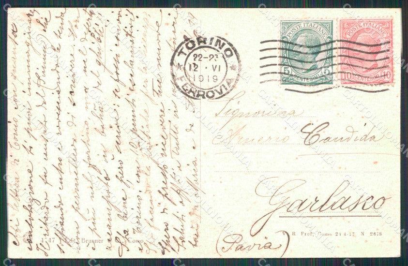 Torino Città Chiesa San Tommaso Via Pietro Micca Brunner 4747 cartolina MZ5621 – retro