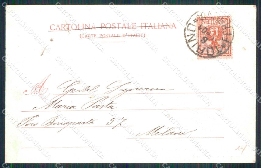 Torino Città Ponte del Po Monte Cappuccini Modiano 2812 cartolina MZ5625 – retro