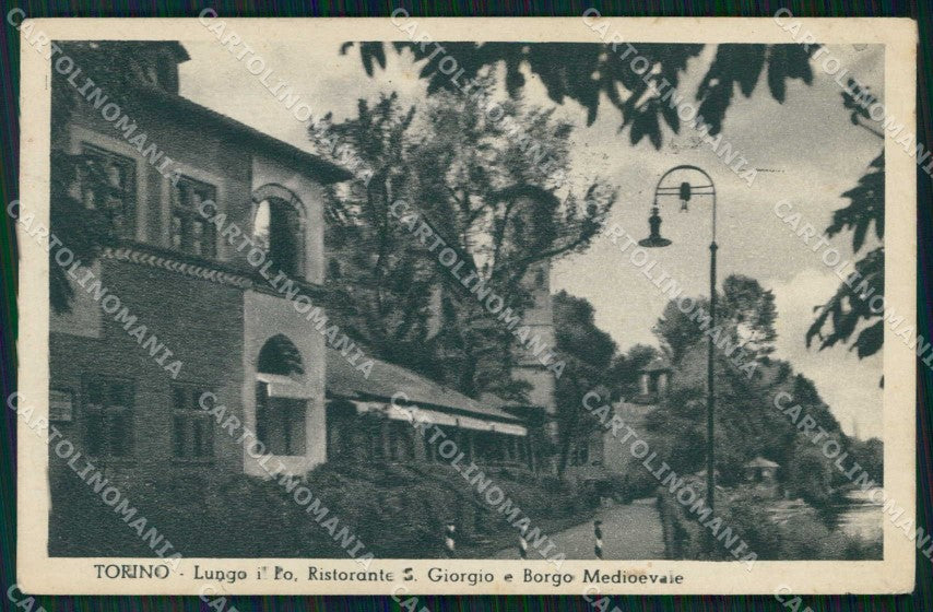 Torino Città Borgo Medioevale Ristorante San Giorgio Lungo Po cartolina MZ5632 – fronte