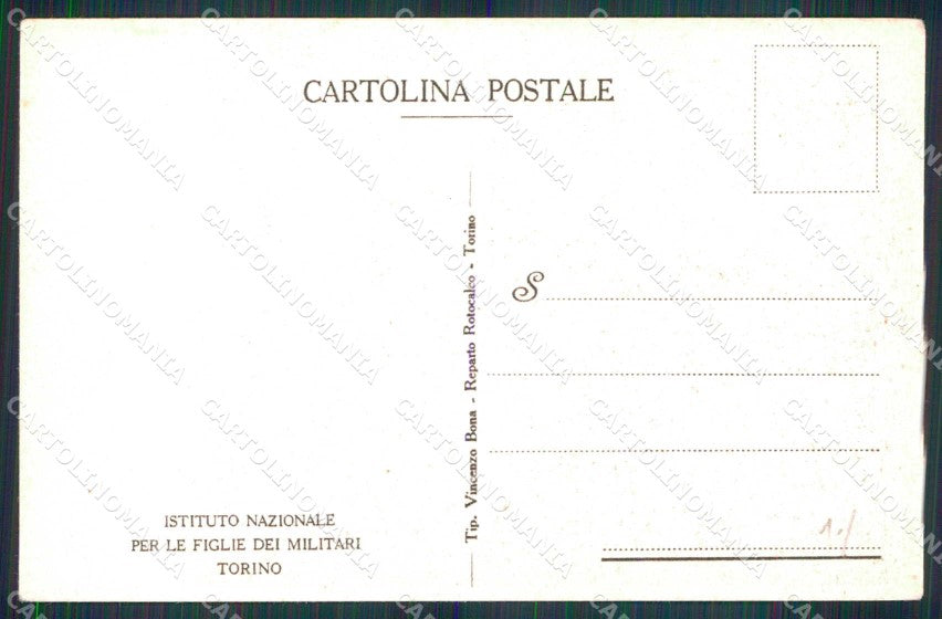 Torino Città Istituto Nazionale Figlie Militari Cortile Interno cartolina MZ5651 – retro