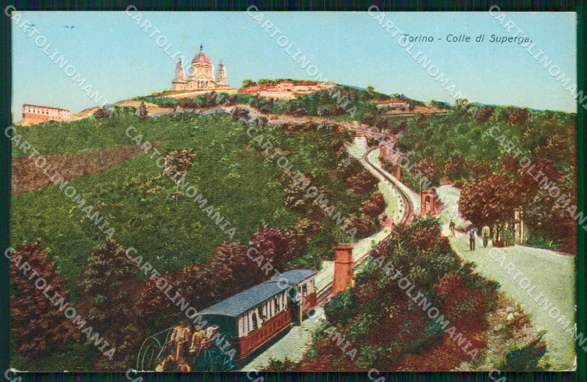 Torino Città Colle di Superga Funicolare cartolina MZ5653 – fronte