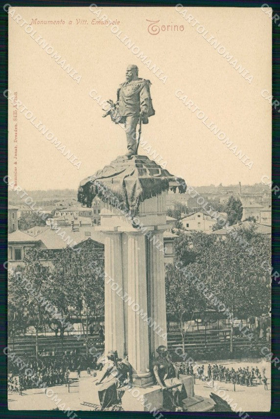 Torino Città Monumento Vittorio Emanuele Rommler 8435 cartolina MZ5657 – fronte